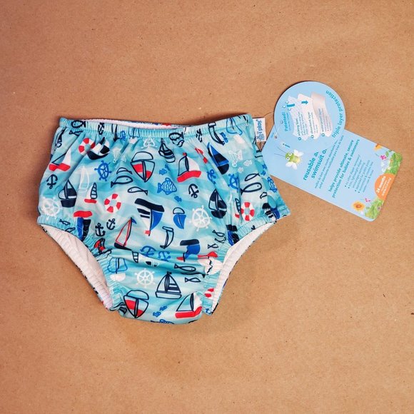 I-Play Swimsuit Diaper 24 Months Blue - Picture 1 of 8